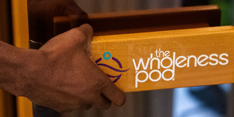 Eye-level view of a serene wellness environment