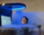 Eye-level view of a cryotherapy treatment room