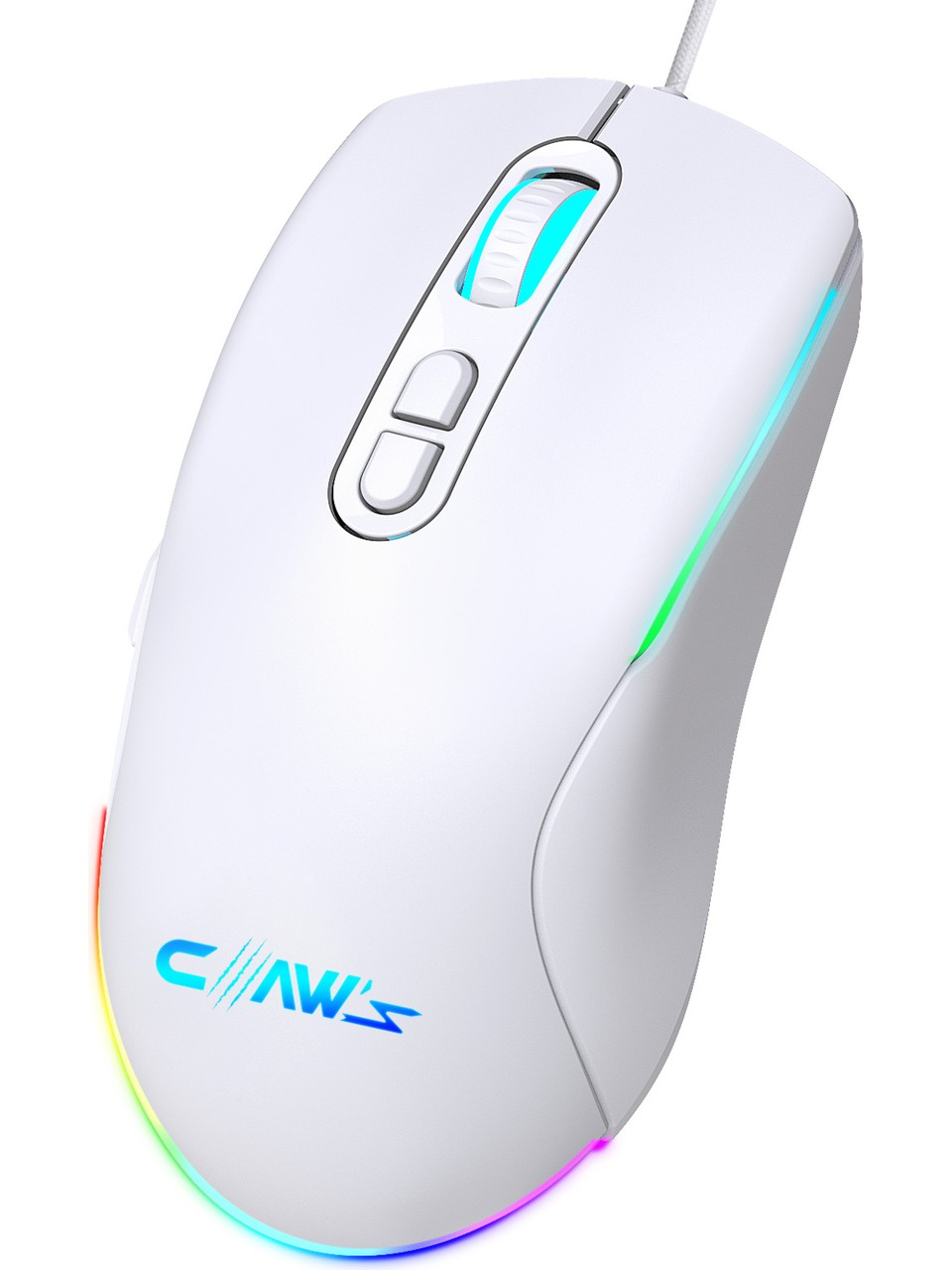 Küçük resim: Claw's Titan X1 12800 Dpi Wide RGB Özel ABS Doku & Claw's Reflex Örgü Kablol