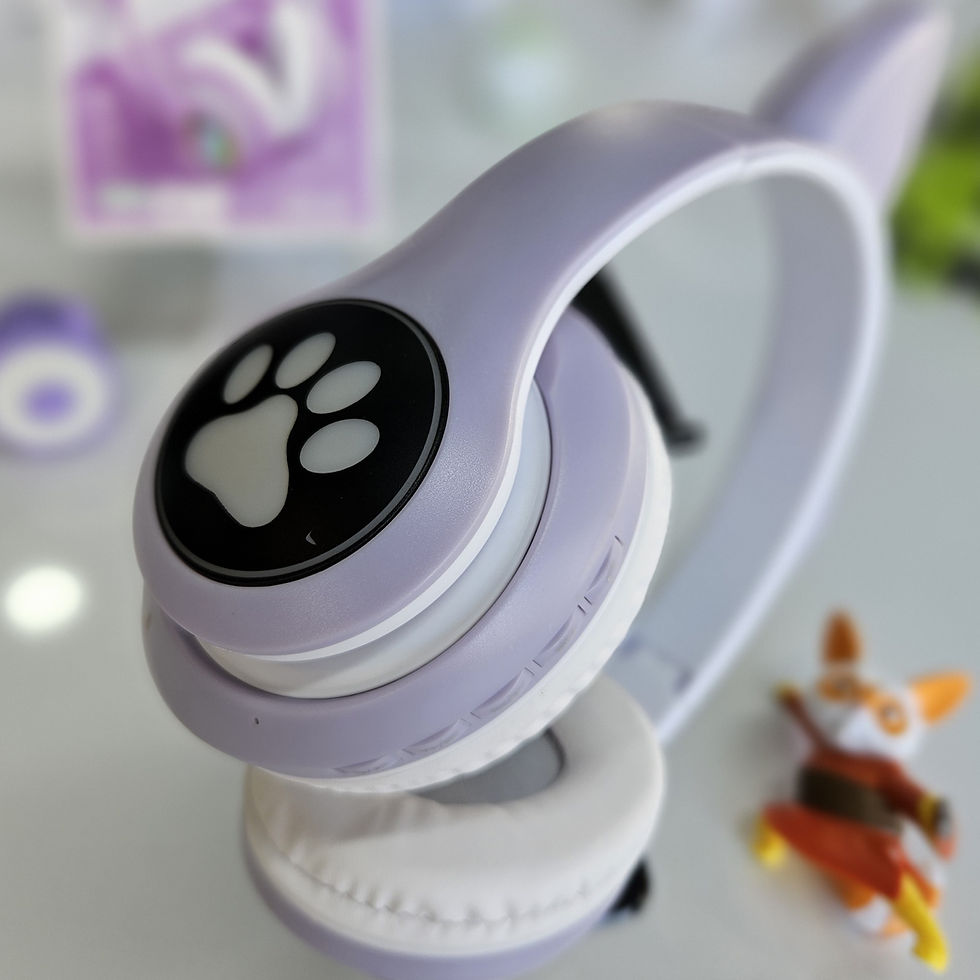 Küçük resim: STN-28 Mikrofonlu LED Işıklı Kulak Üstü Kedi Bluetooth Kulaklık