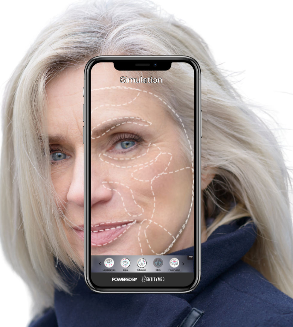 AI Simulator on older woman