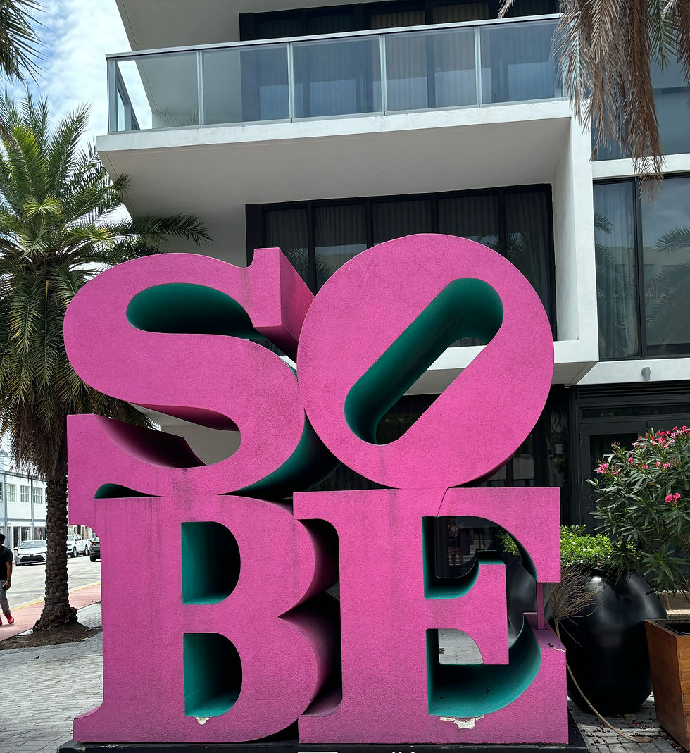 A sign for South Beach