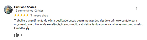 Avaliação de Cliente 5