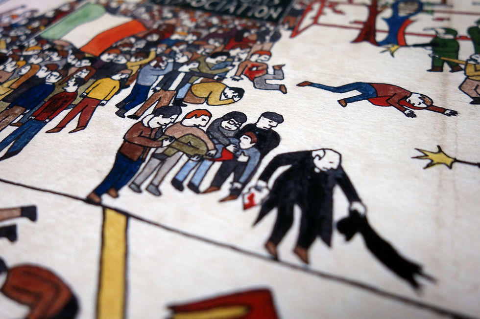 Thumbnail: Bloody Sunday Bayeux Tapestry (2013) - Limited edition print