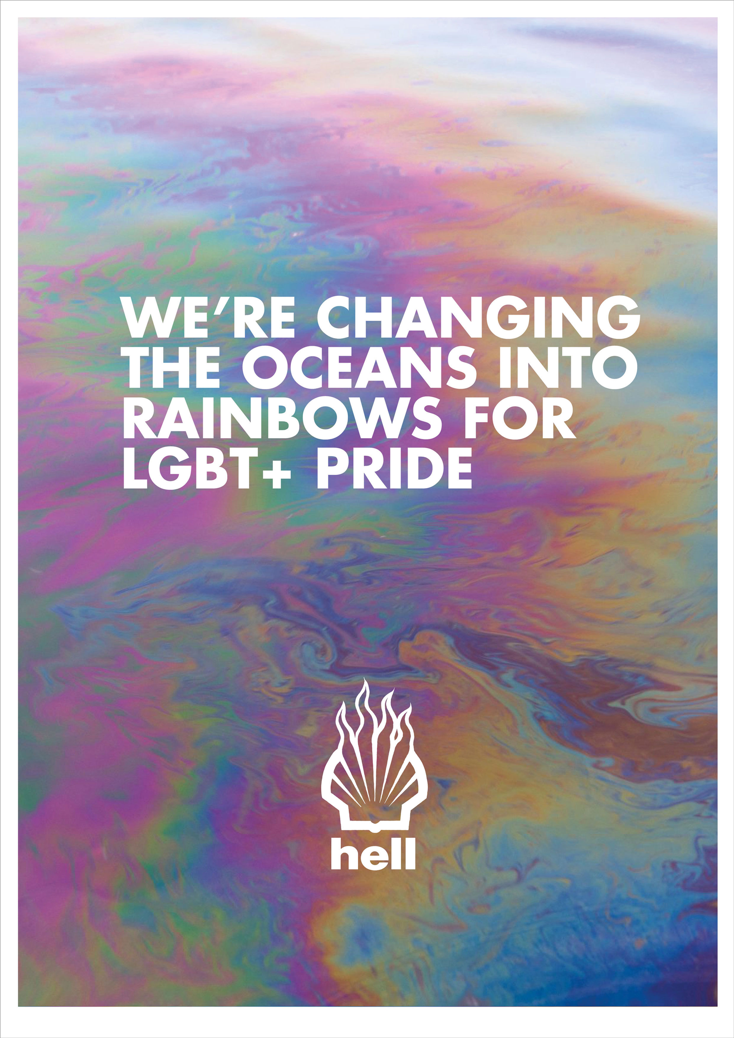 Hell Changing Oceans to Rainbows for LGBT+ Pride - Limited edition giclee print