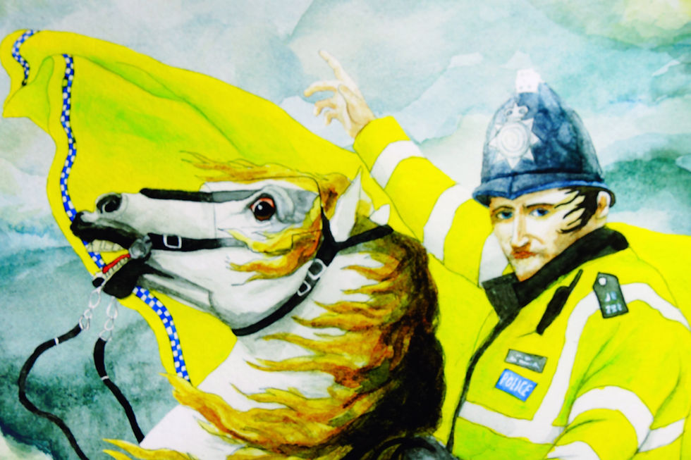 Thumbnail: Police Horse Napoleon - Limited edition giclee print