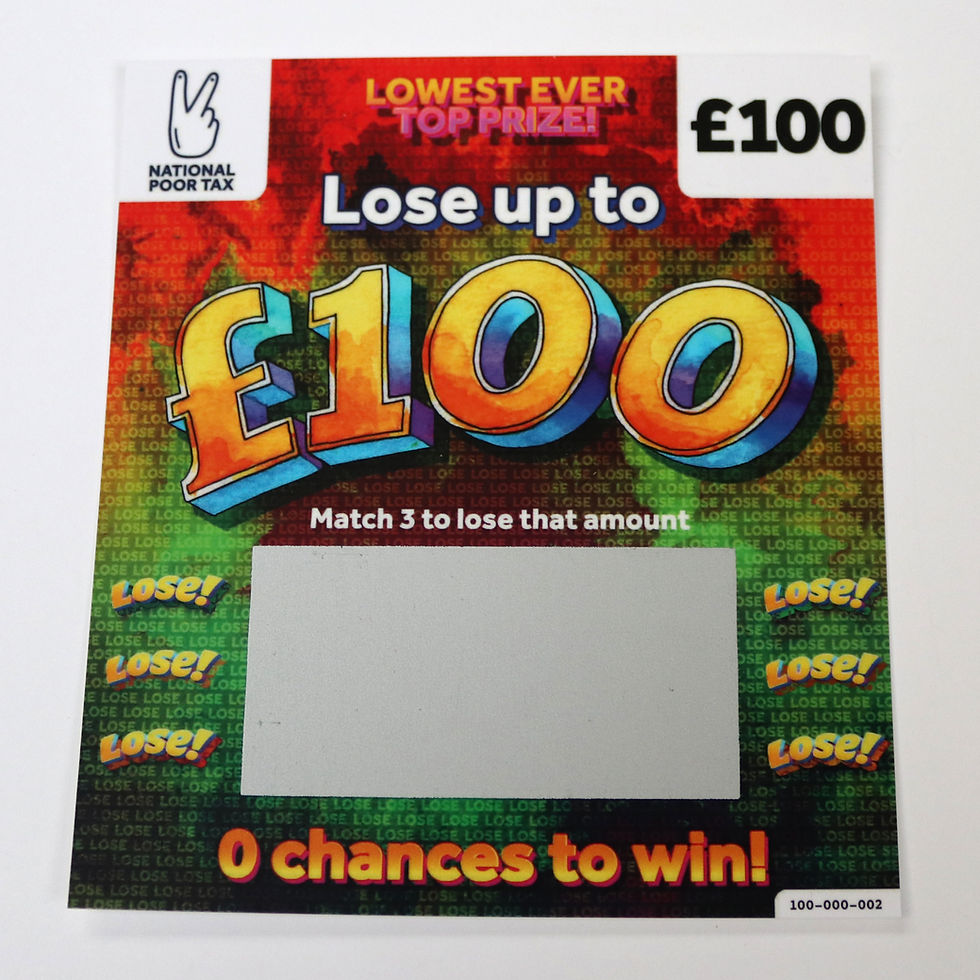 Thumbnail: Lose Up to £100 Scratch Cards