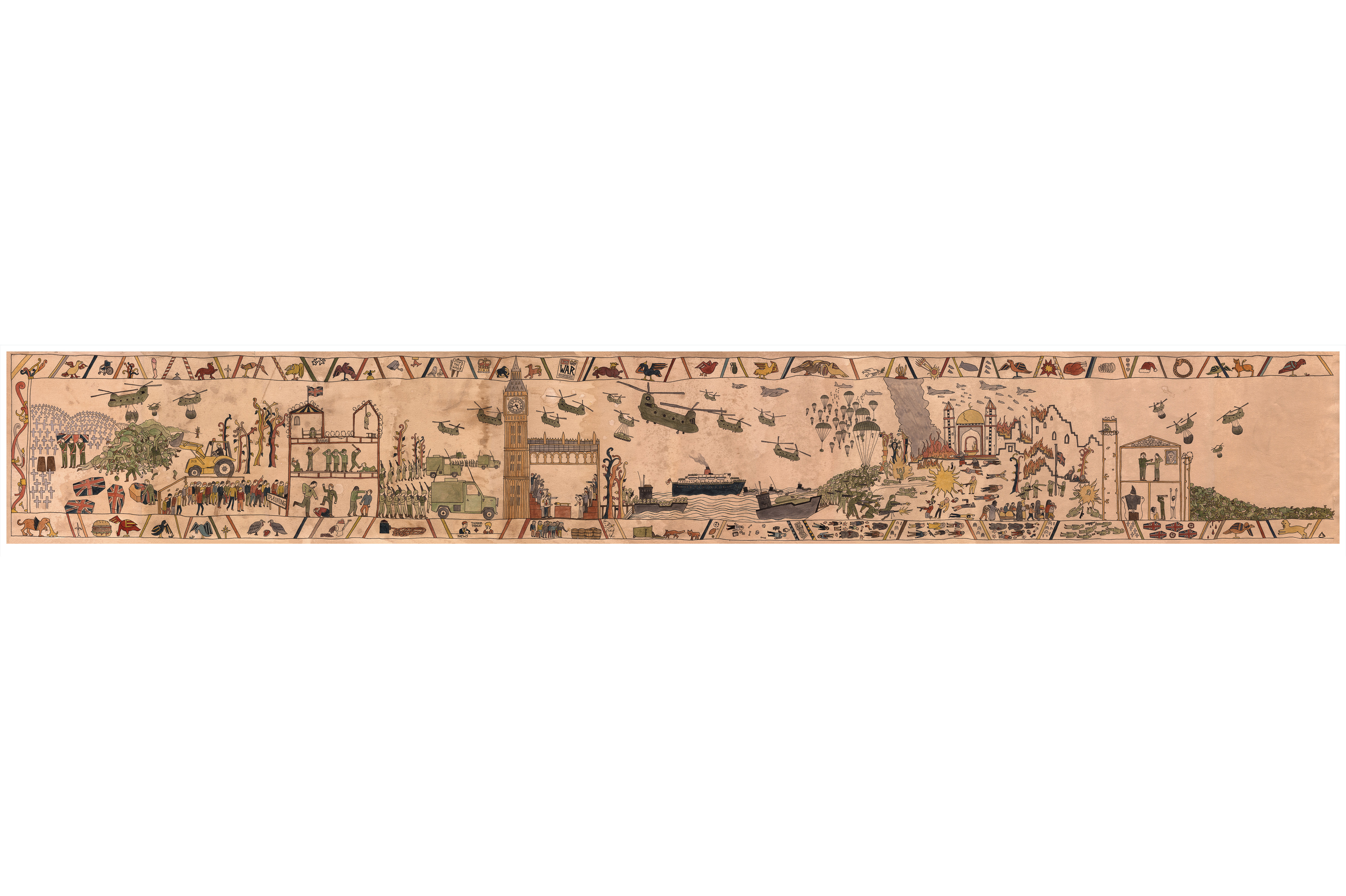 Modern Bayeux Tapestry - Iraq War