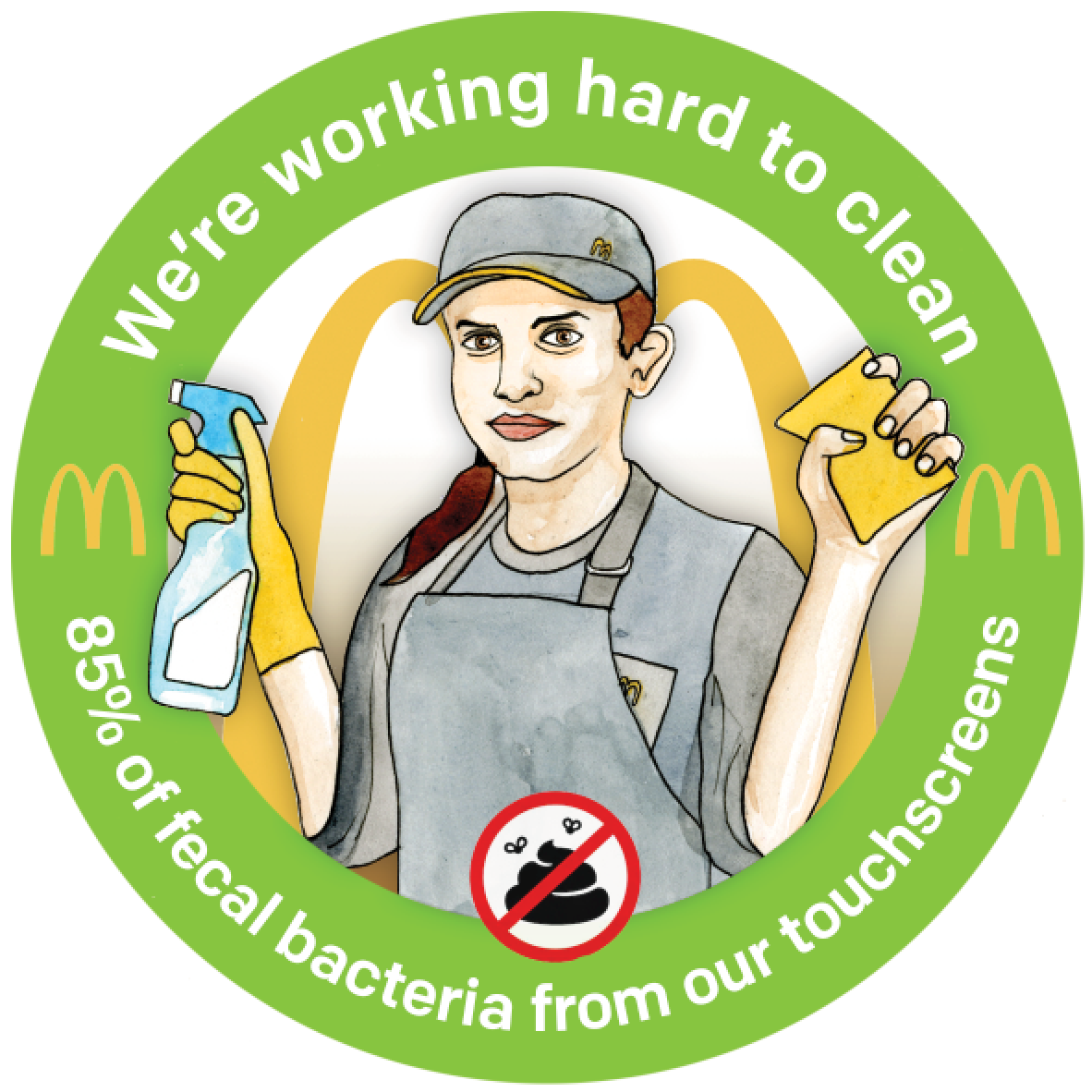 McDonalds Touchscreen Stickers (Pack of 10)