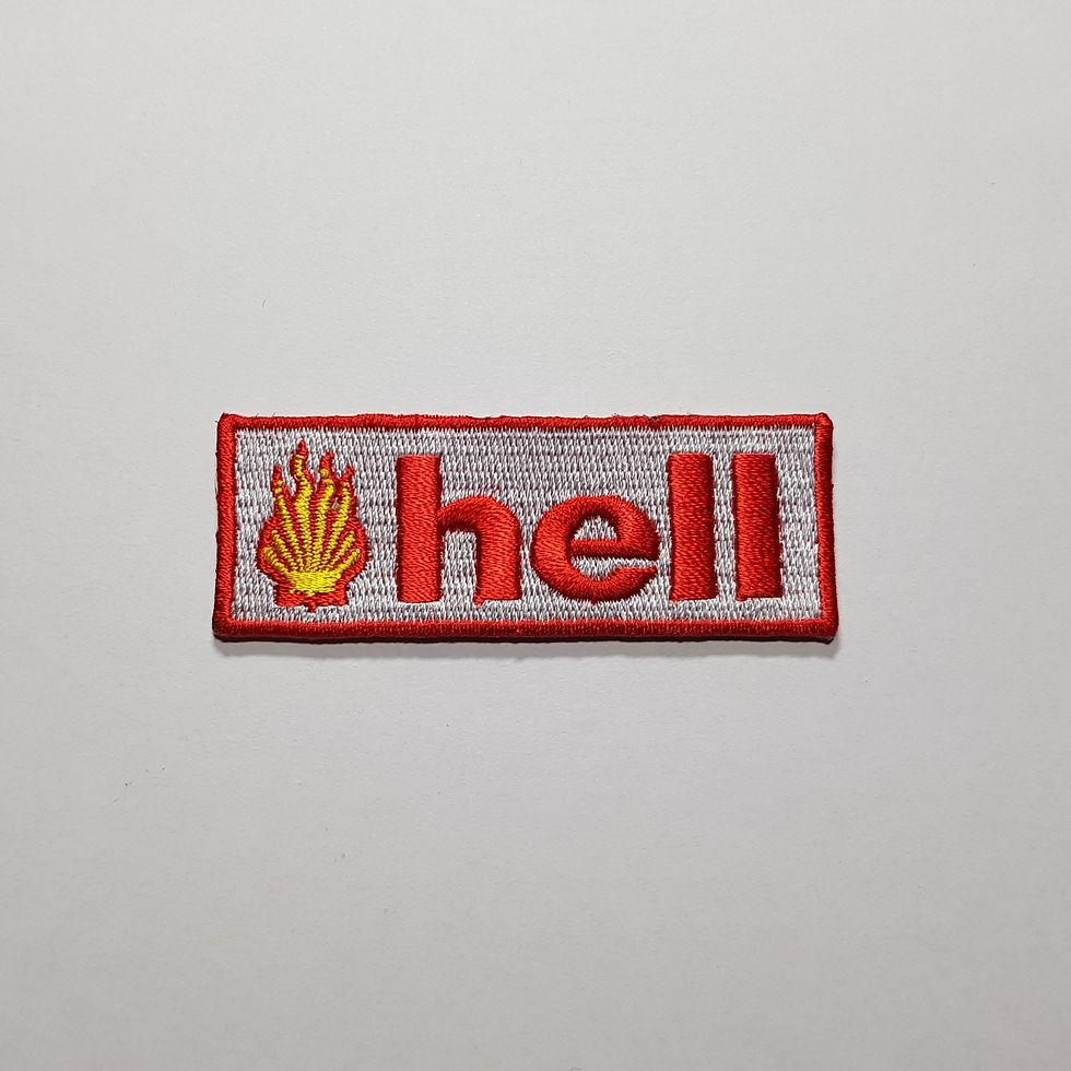 Thumbnail: Hell - Embroidered Iron-on Patches 