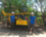 Groundsolv Employees with the Drilling Rig that can be used for Soil testing.