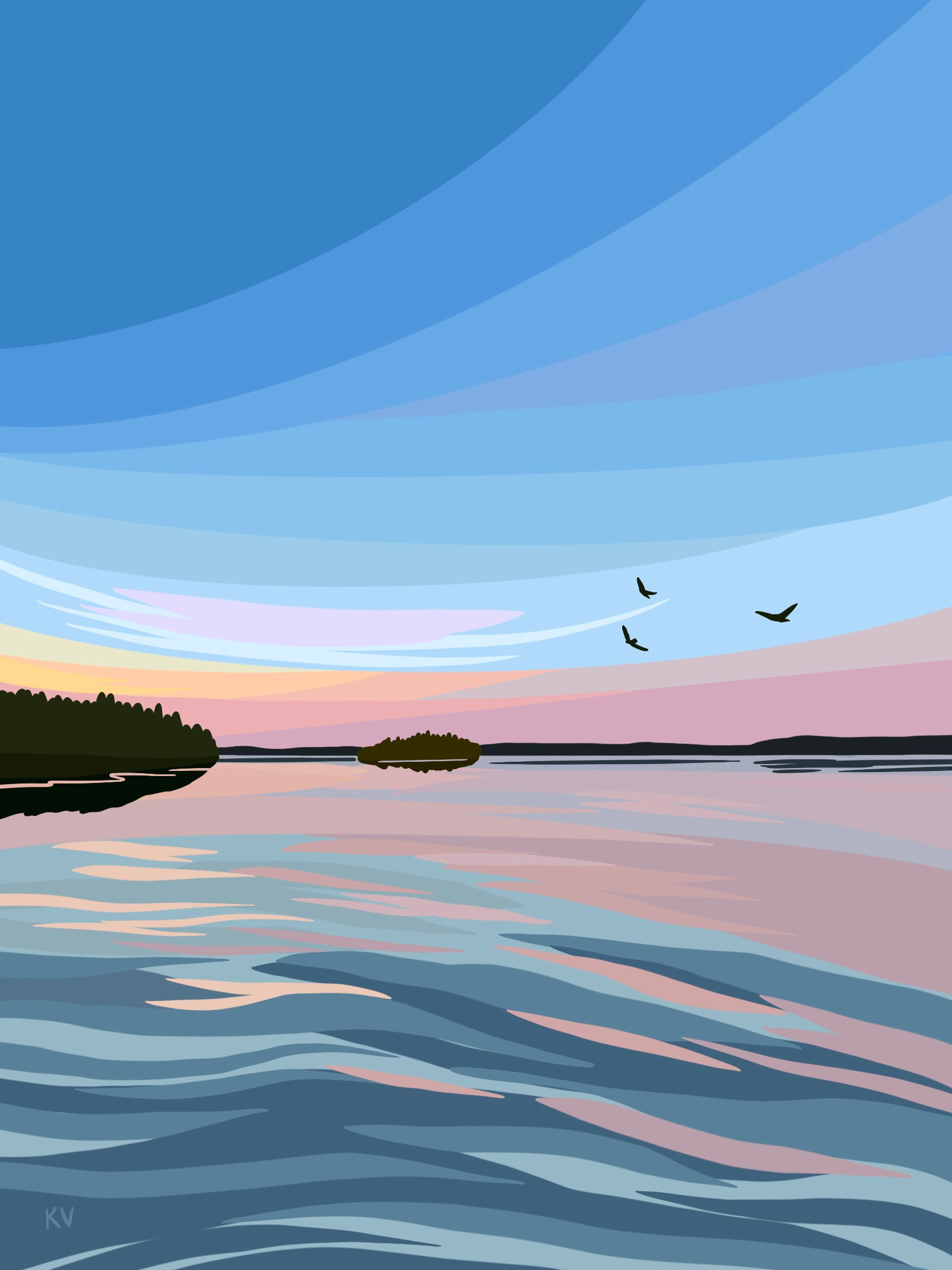 Lake Horizon Print