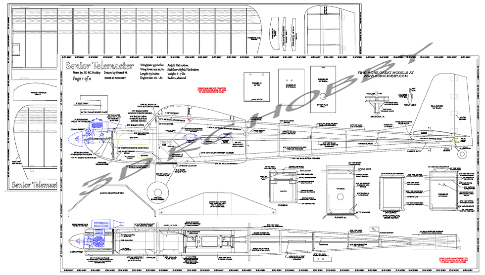Senior Telemaster Model Plans
