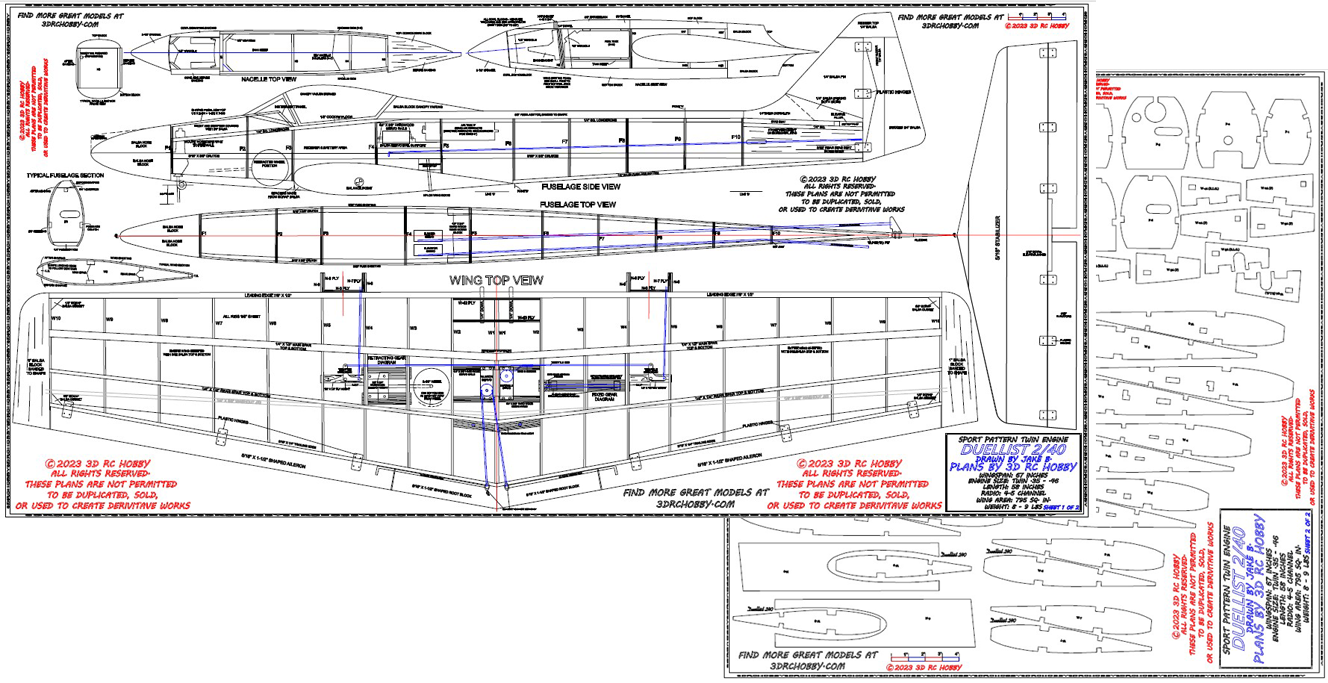 Duellist Model Airplane Plans