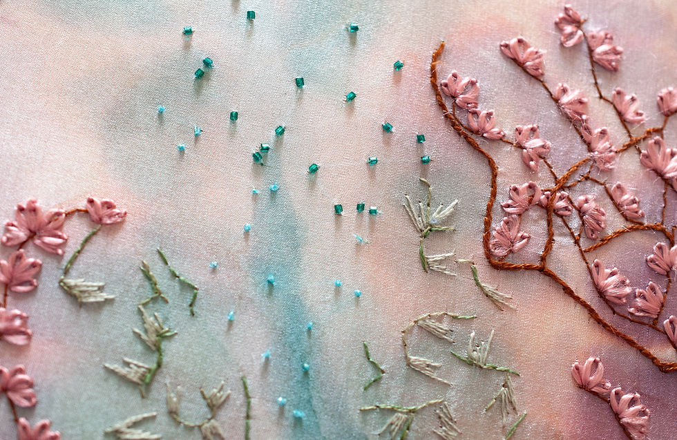 Miniature : Estampe de soie