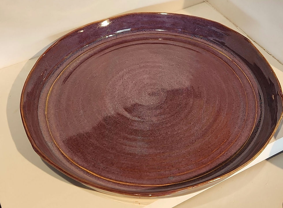 Large purple platter