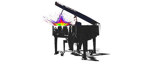 Marty sitting at a piano