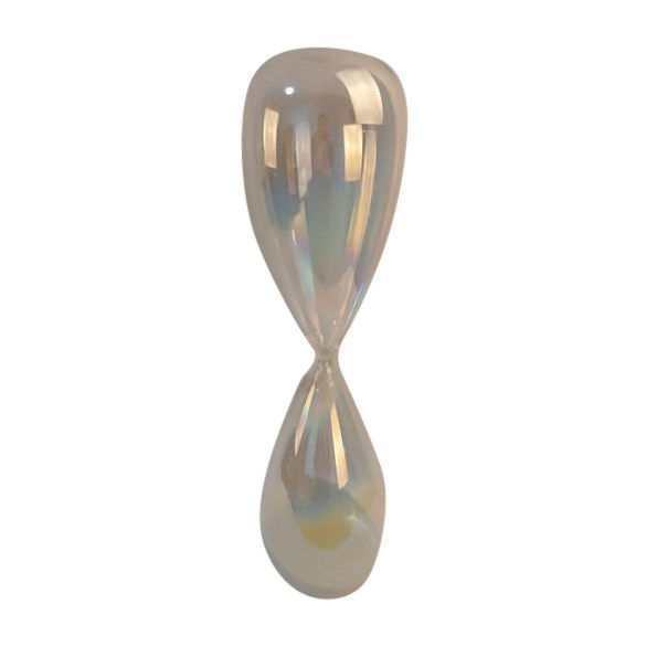 Iridescent hourglass