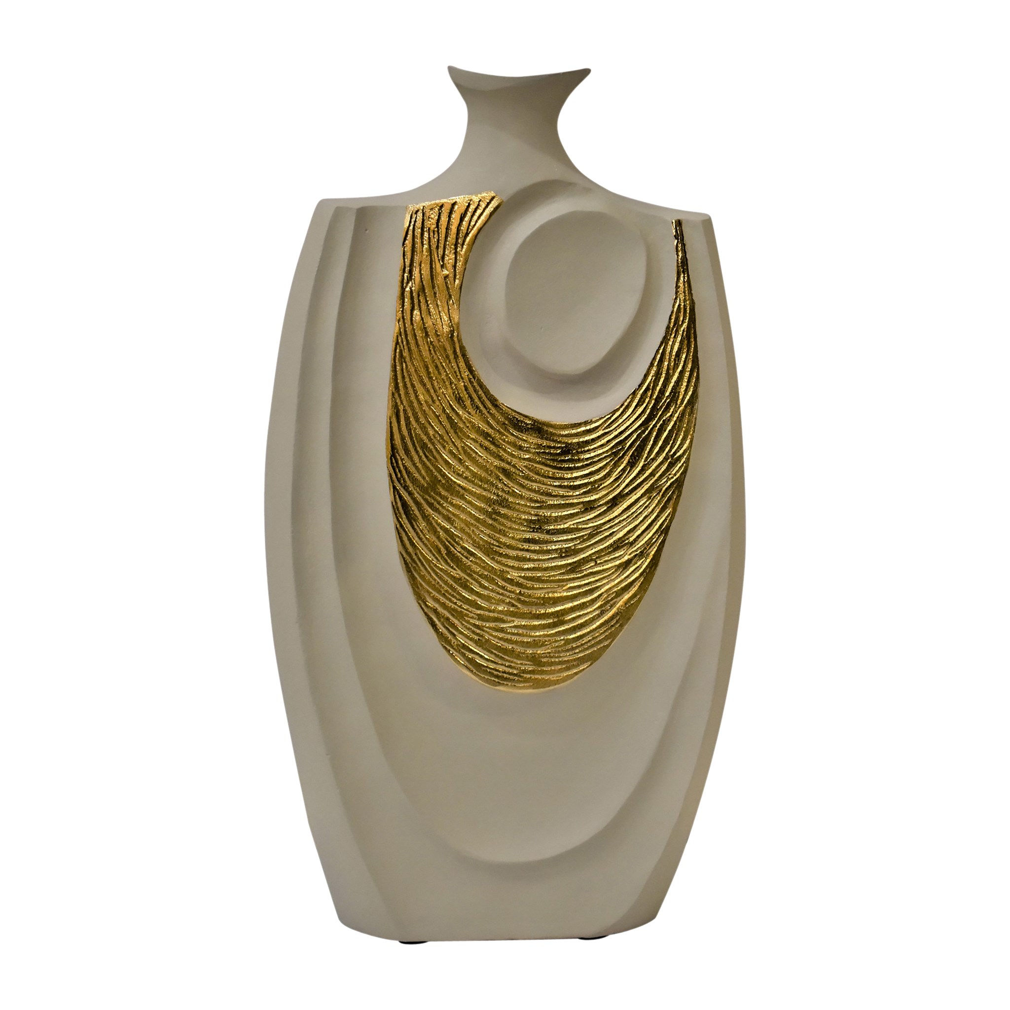 Gold swirl vase