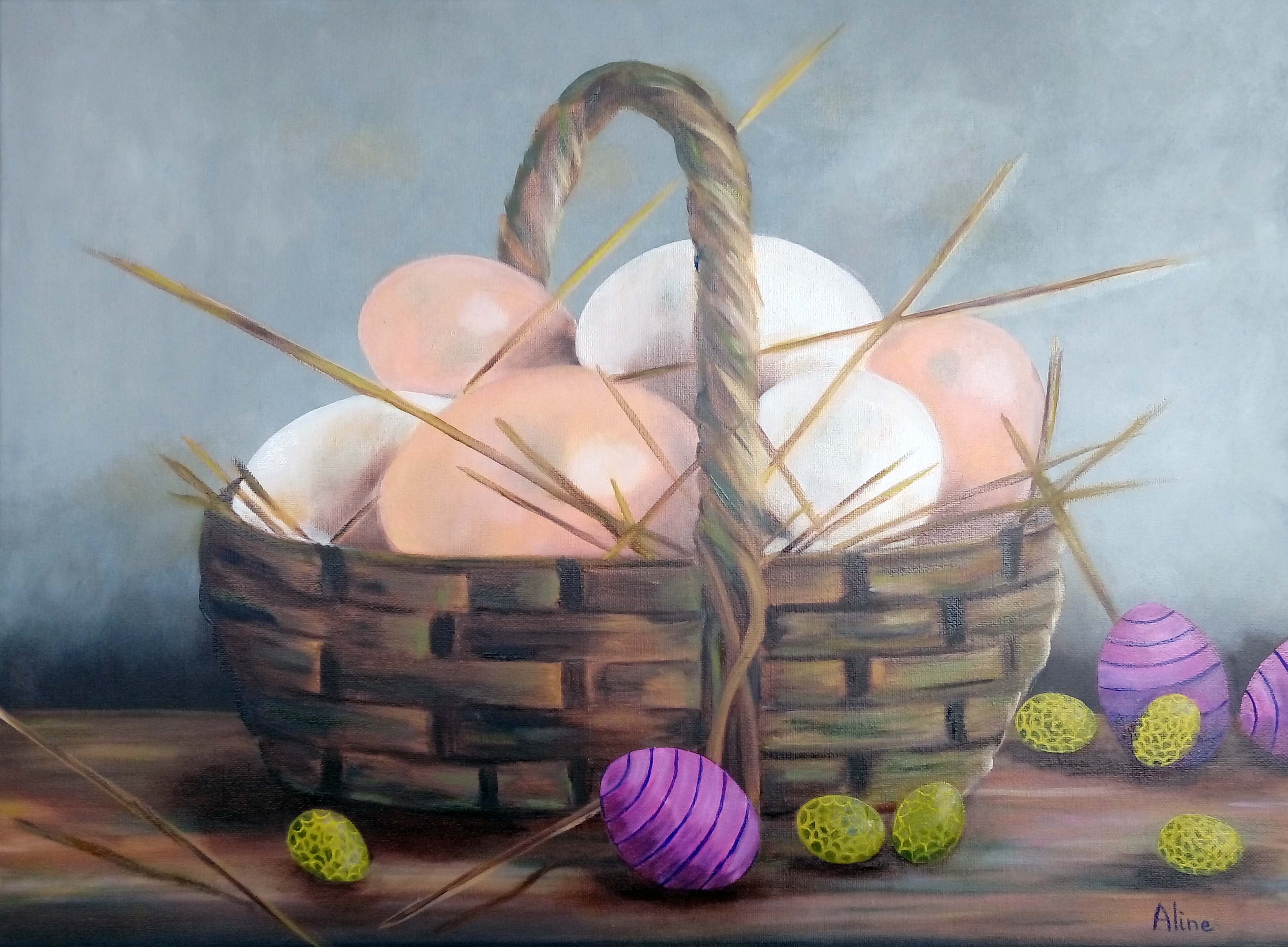 La chasse aux oeufs Aline