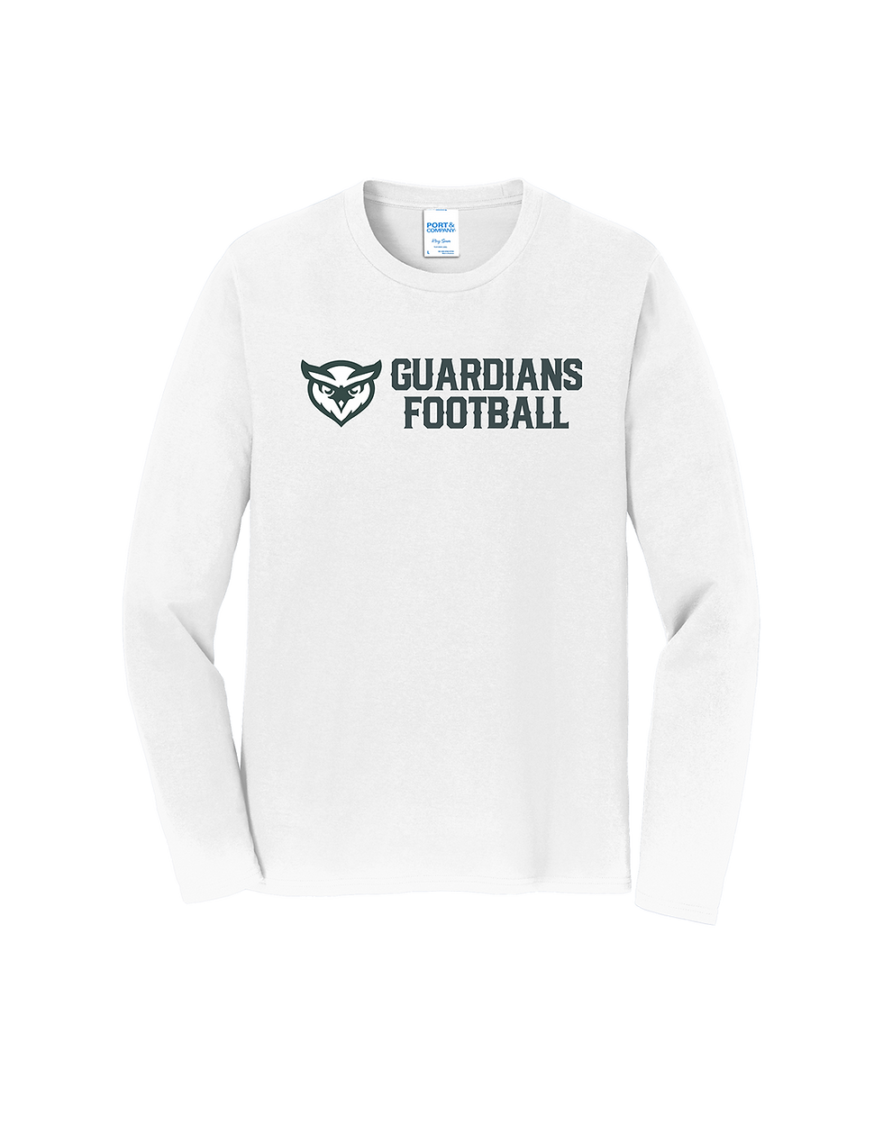 Thumbnail: L/S Cotton Tee - Guardians Football Logo