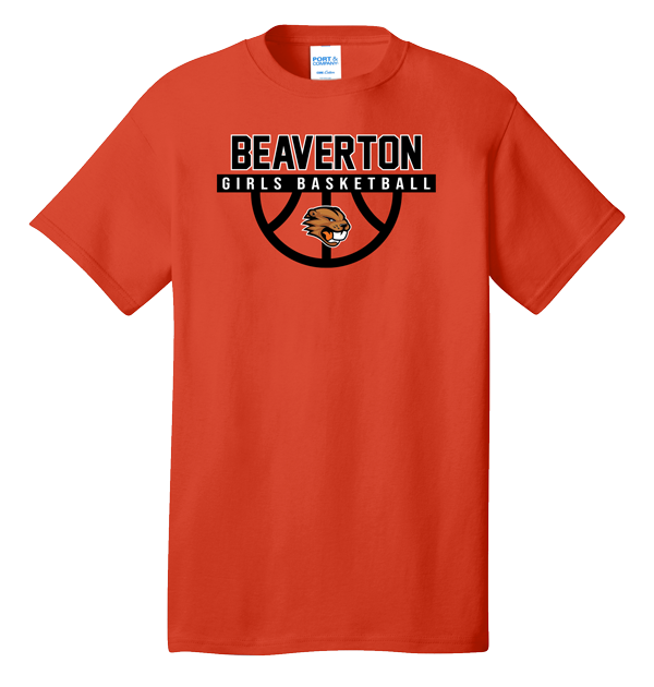 Thumbnail: 100% Cotton Tee - Beaverton Girls Basketball