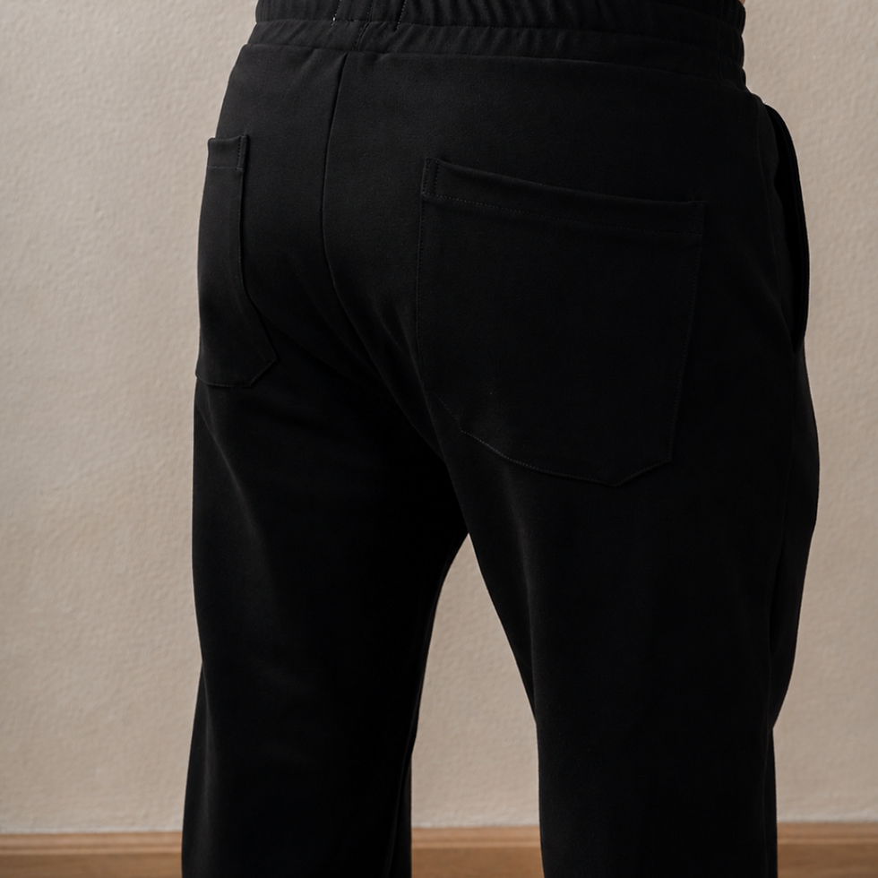 Miniatura: Buzo recto fit Negro