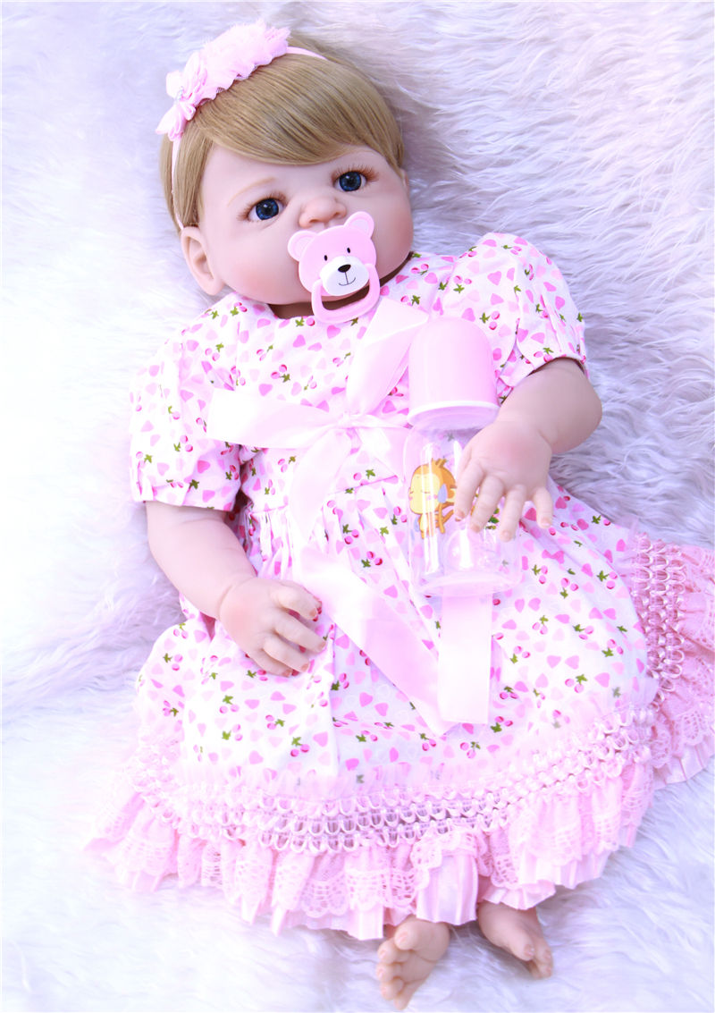 Miniatura: Bebê Reborn Michele corpo inteiro em silicone 55cm