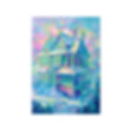 Thumbnail: Winter is over #1 - Colorful Geometric House Art Poster - Vibrant Wall Decor