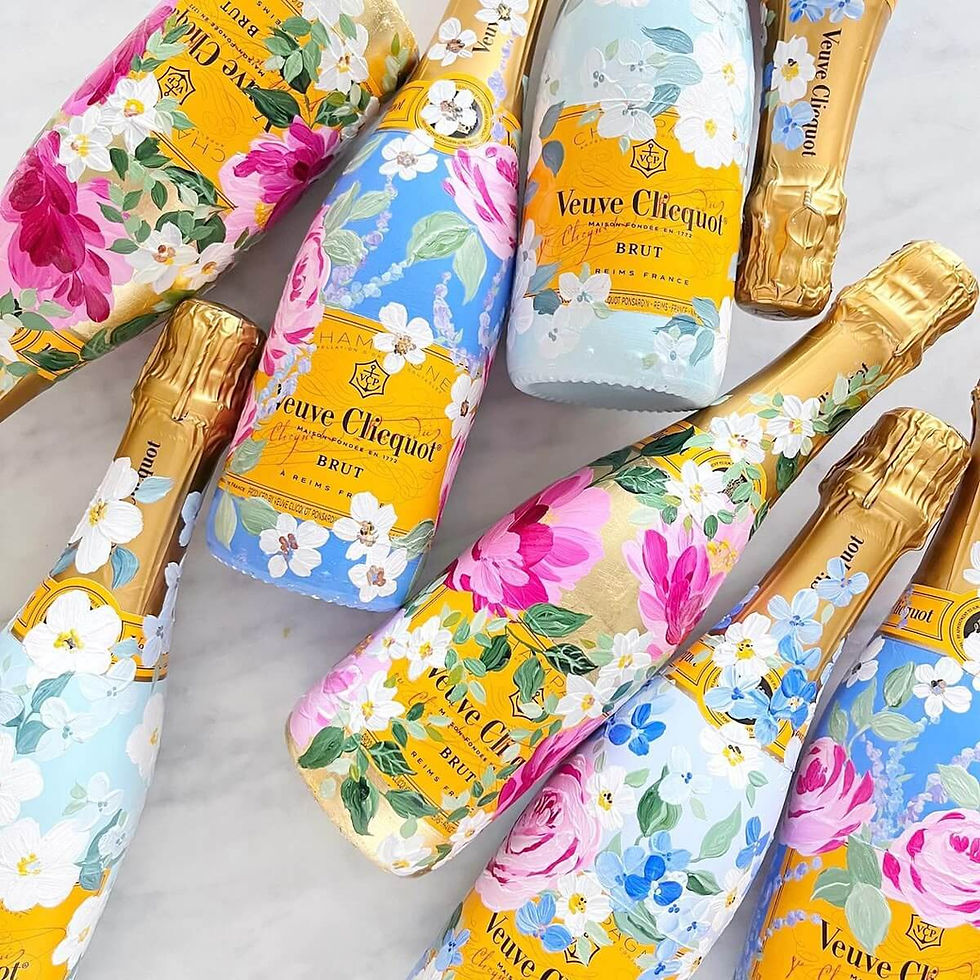 Prosecco Bottle Painting