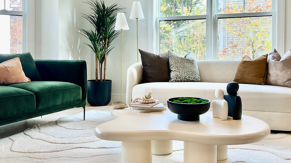 Luxury home staging Newton MA - agent-paid staging example