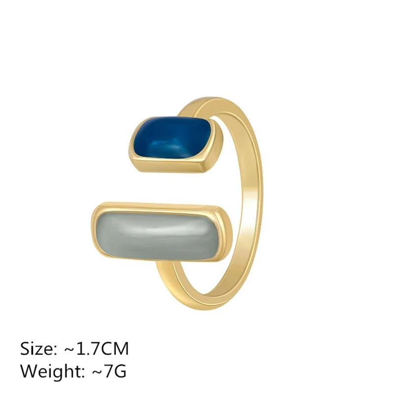 Thumbnail: Colorful Drip Glaze Ring