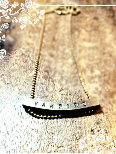 縮圖：悄悄話項鍊(黃銅)