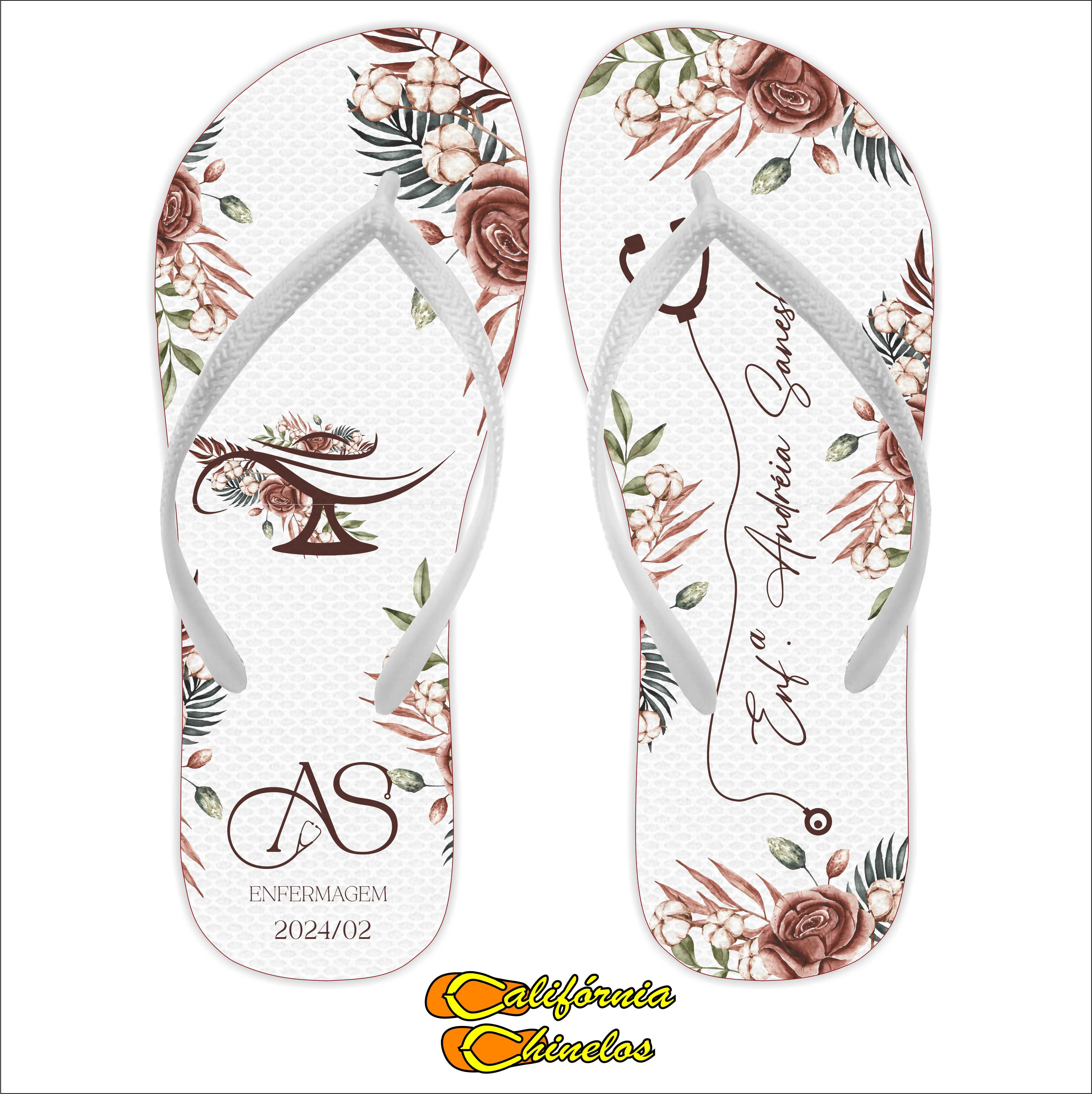 CHINELO PARA FORMATURA DE ENFERMAGEM