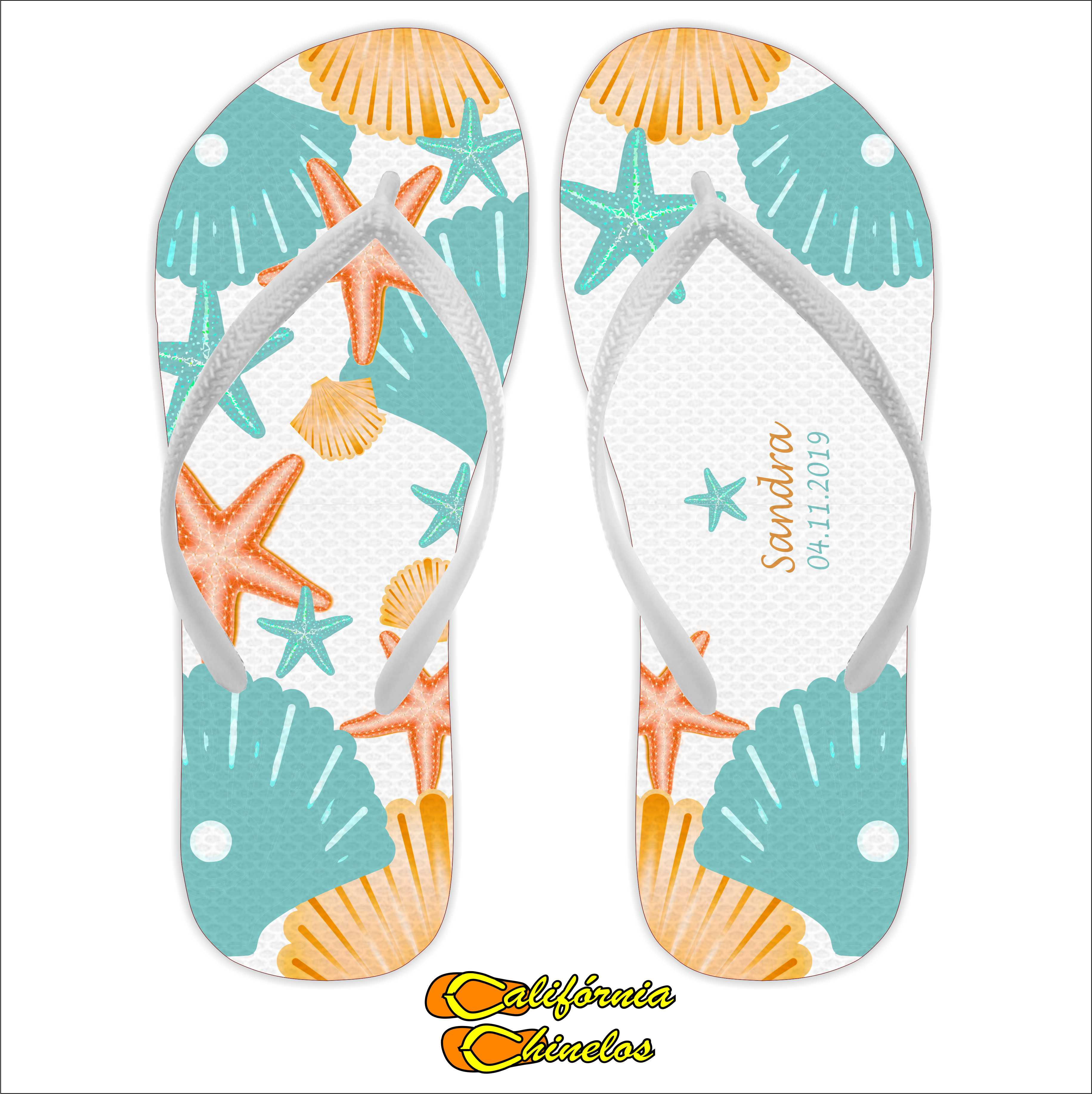 Chinelo Personalizado para Debutante Praia