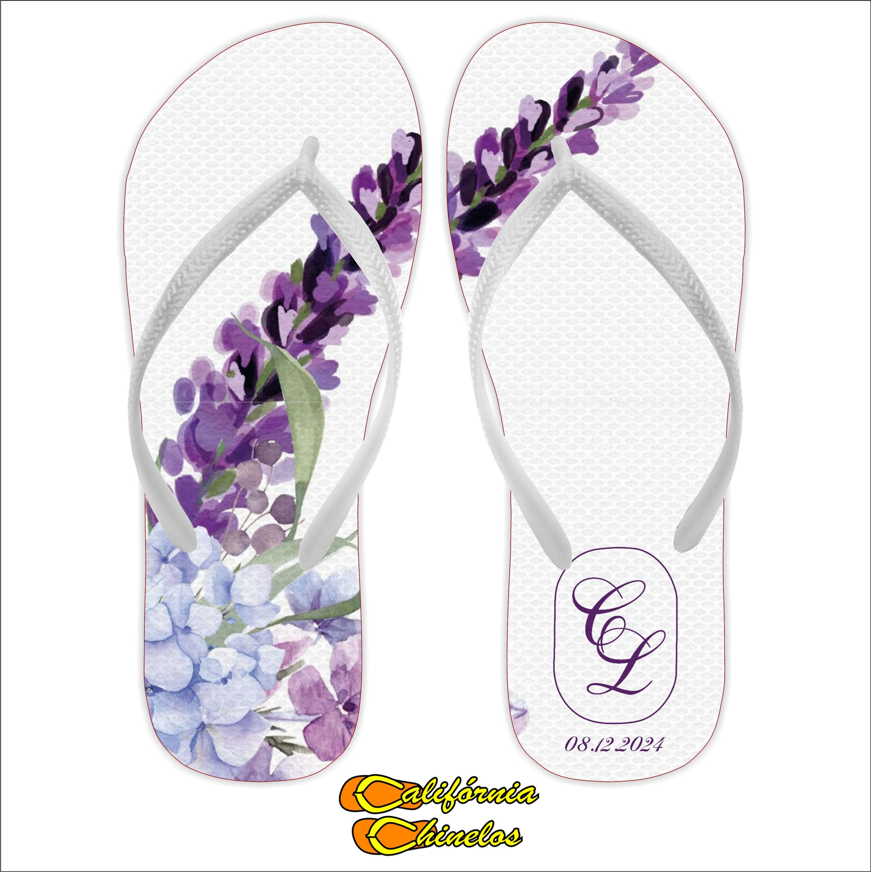 CHINELO PARA CASAMENTO LAVANDA