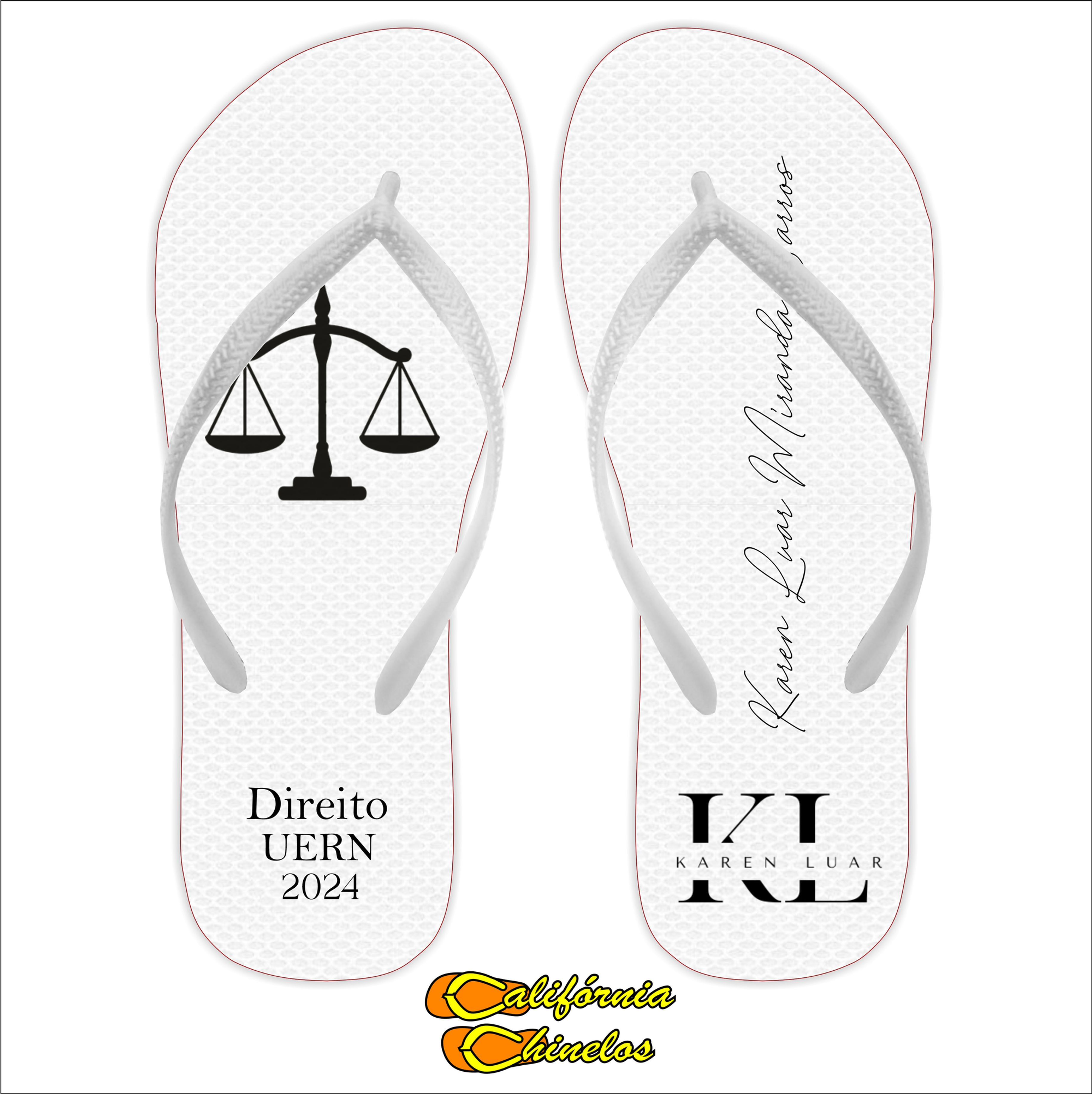 CHINELO PARA FORMATURA DE DIREITO