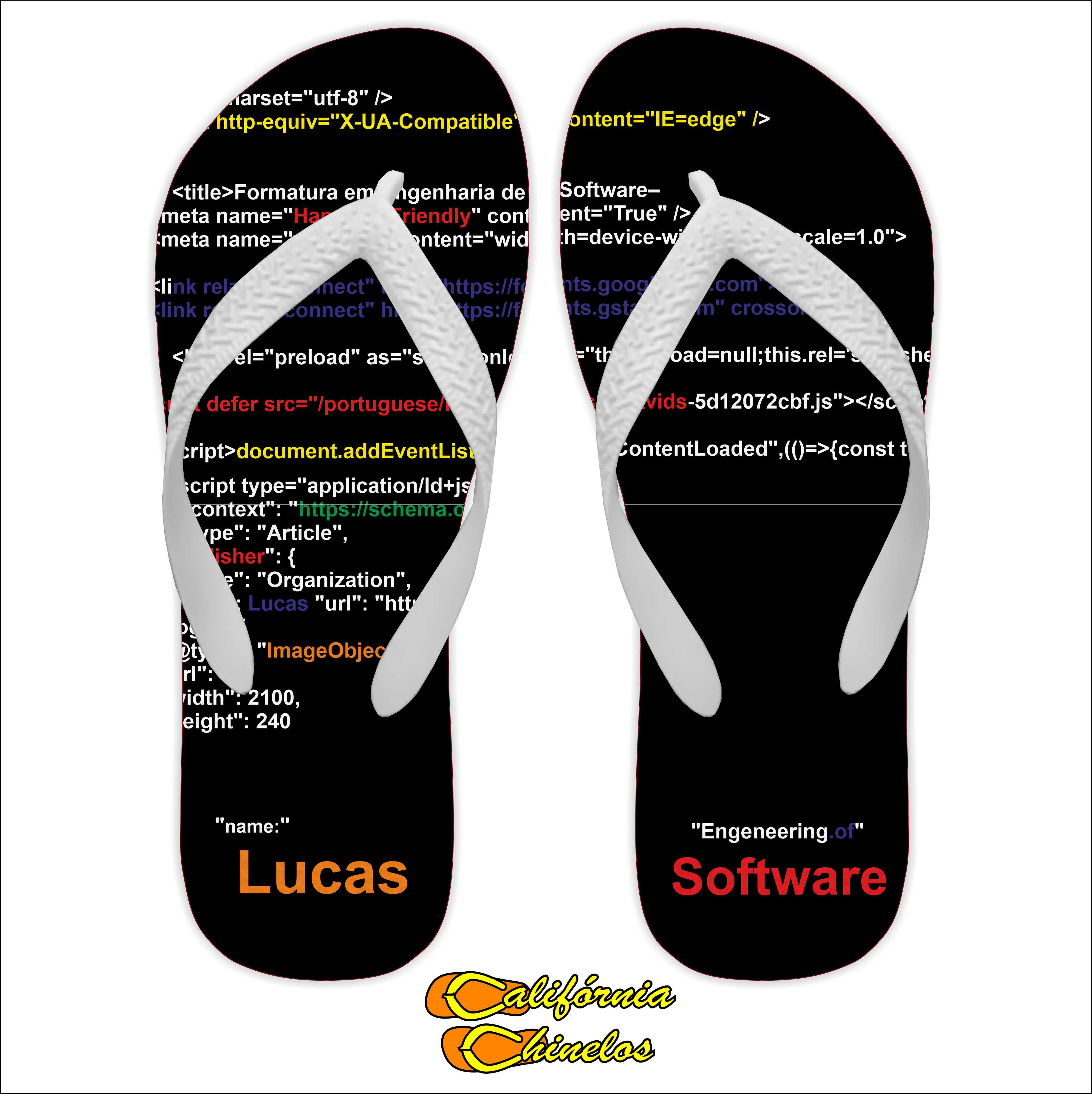 Chinelo para Formatura de Engenharia de Software