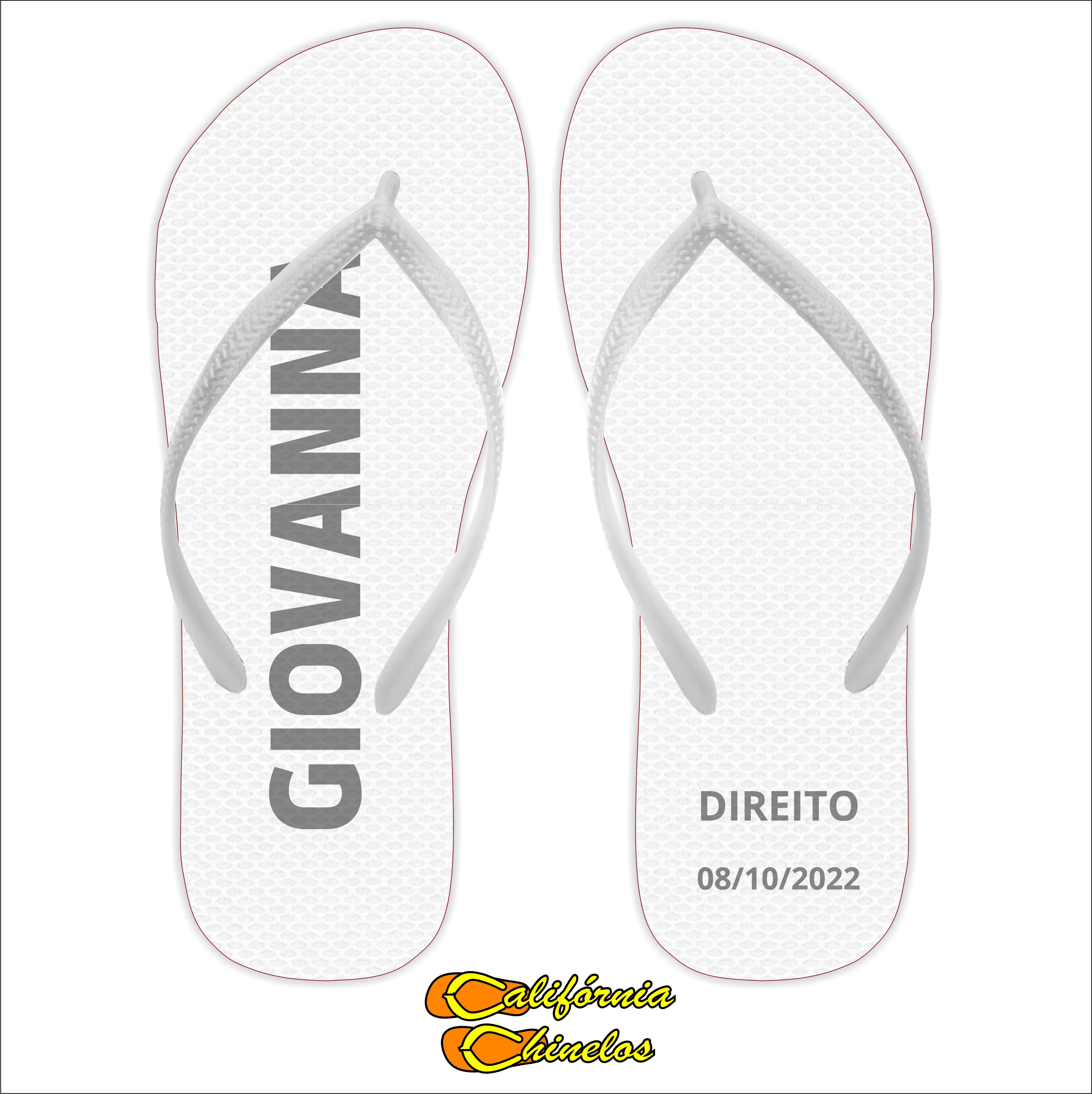 Chinelo Personalizado para Formatura de Direito