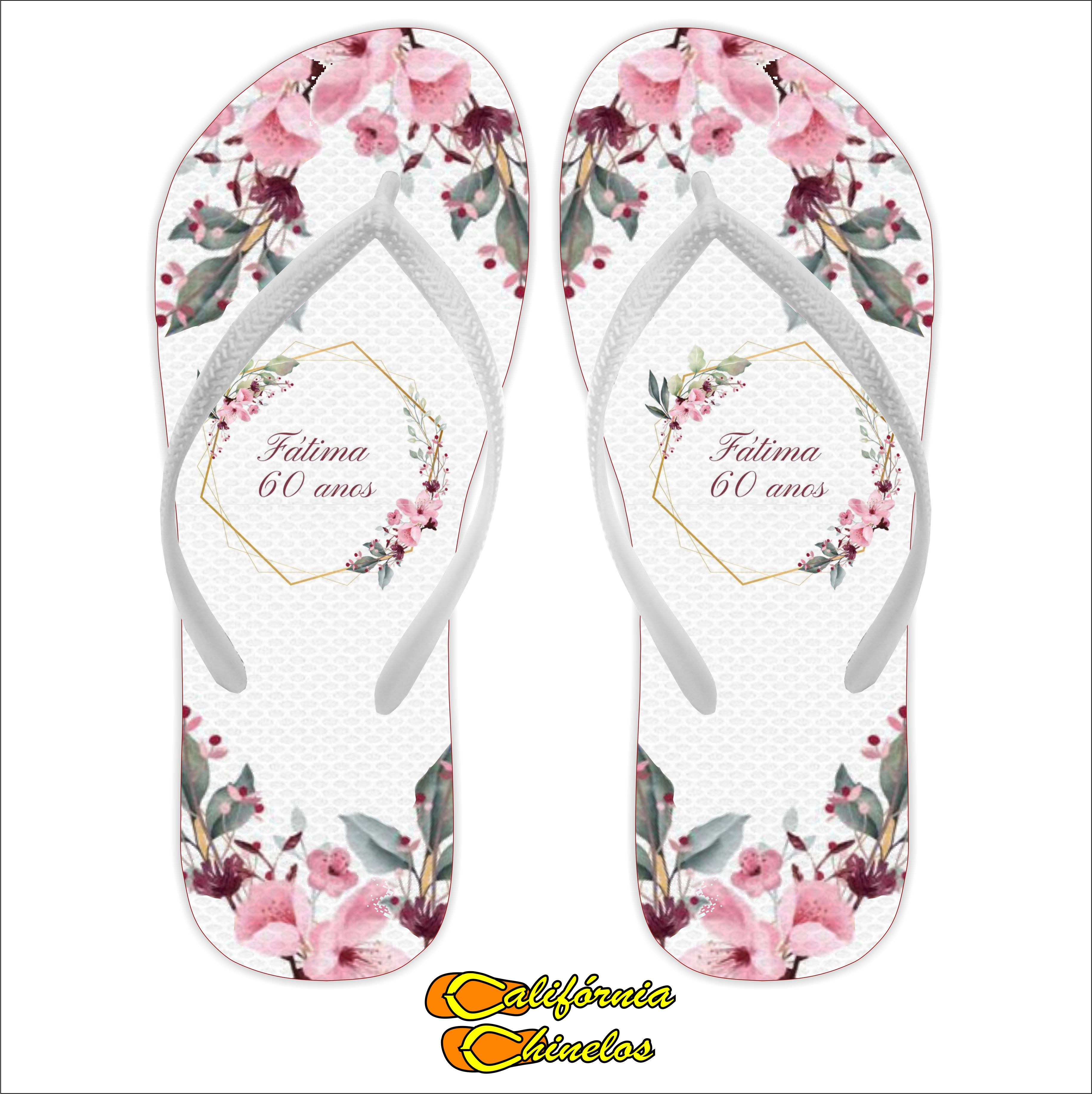 CHINELO PARA ANIVERSARIO FLORIDO