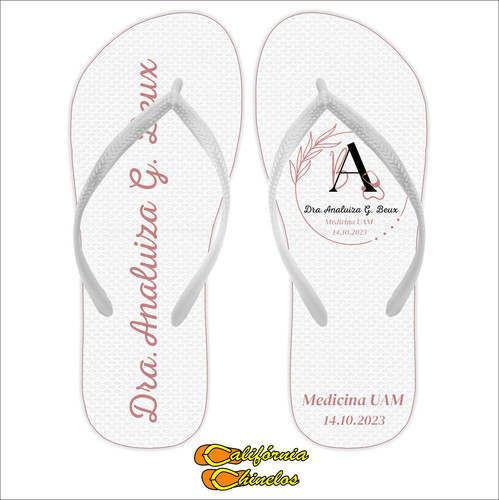 Chinelo Formatura Sandalia Formatura Medicina Chinelo Para