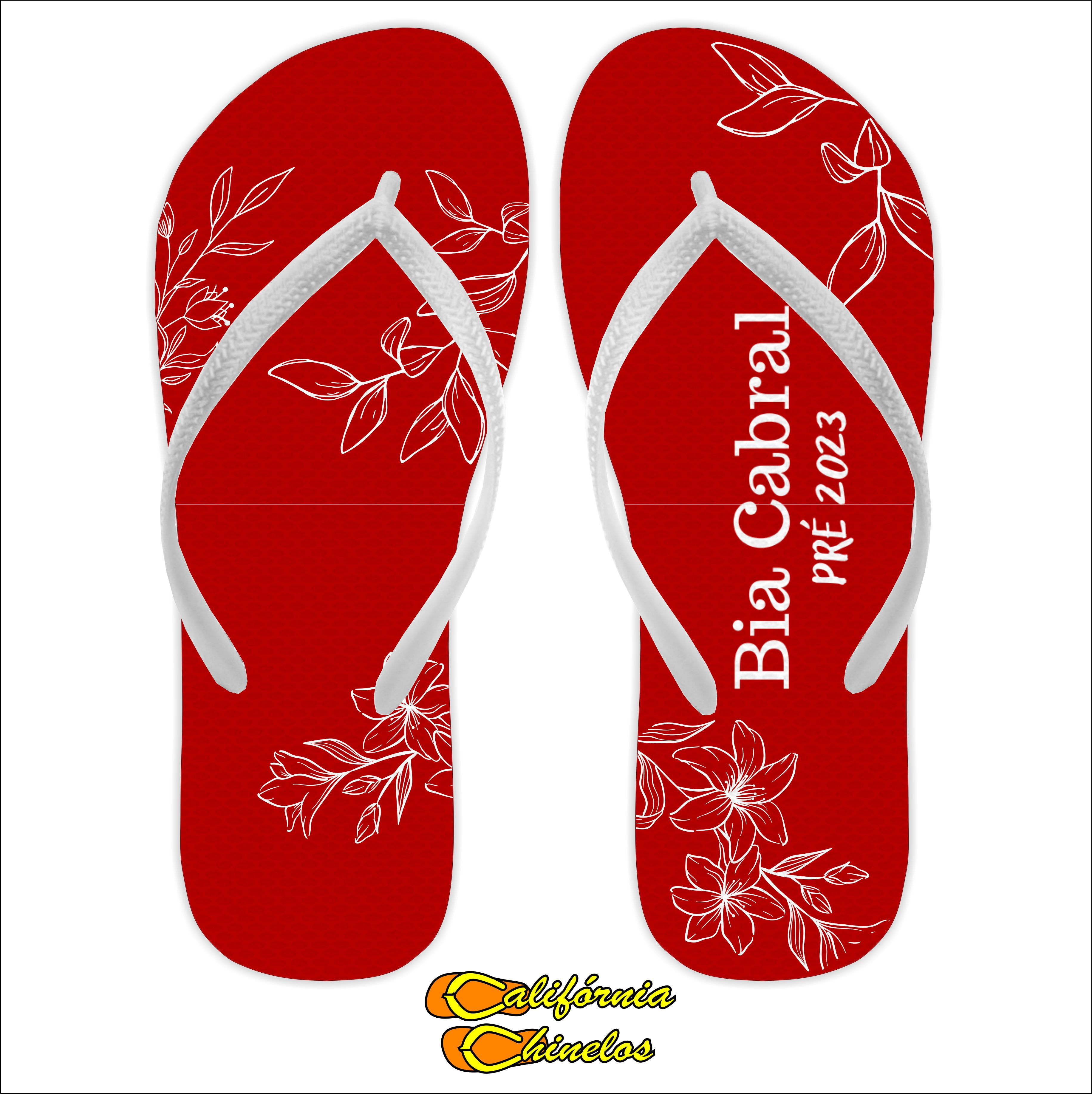 CHINELO PARA FORMATURA VERMELHO