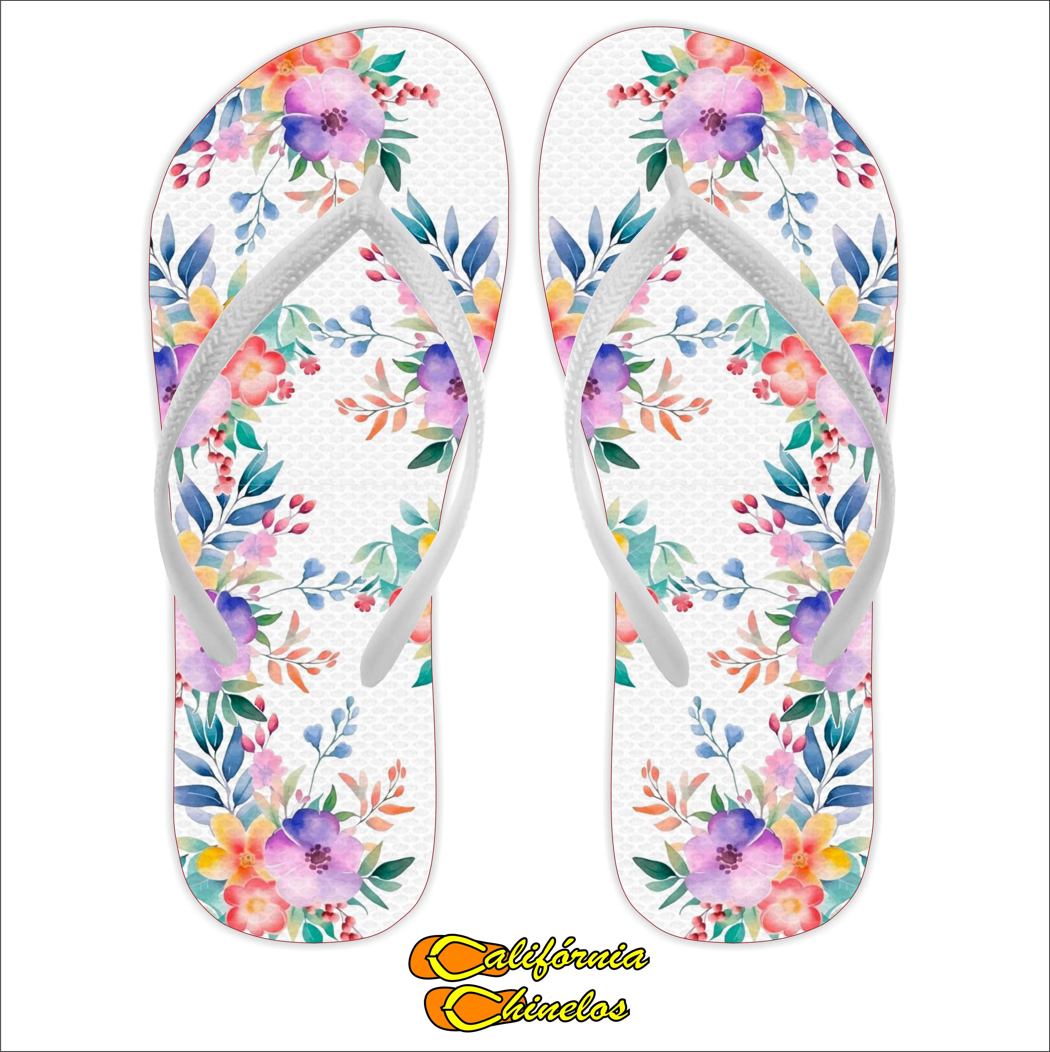 CHINELO PARA CASAMENTO SEM ESCRITA FLORIDO