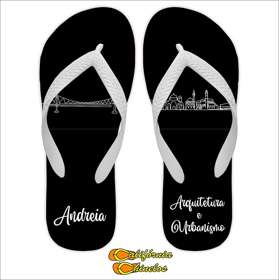 Chinelo para Formatura de Arquitetura e Urbanismo