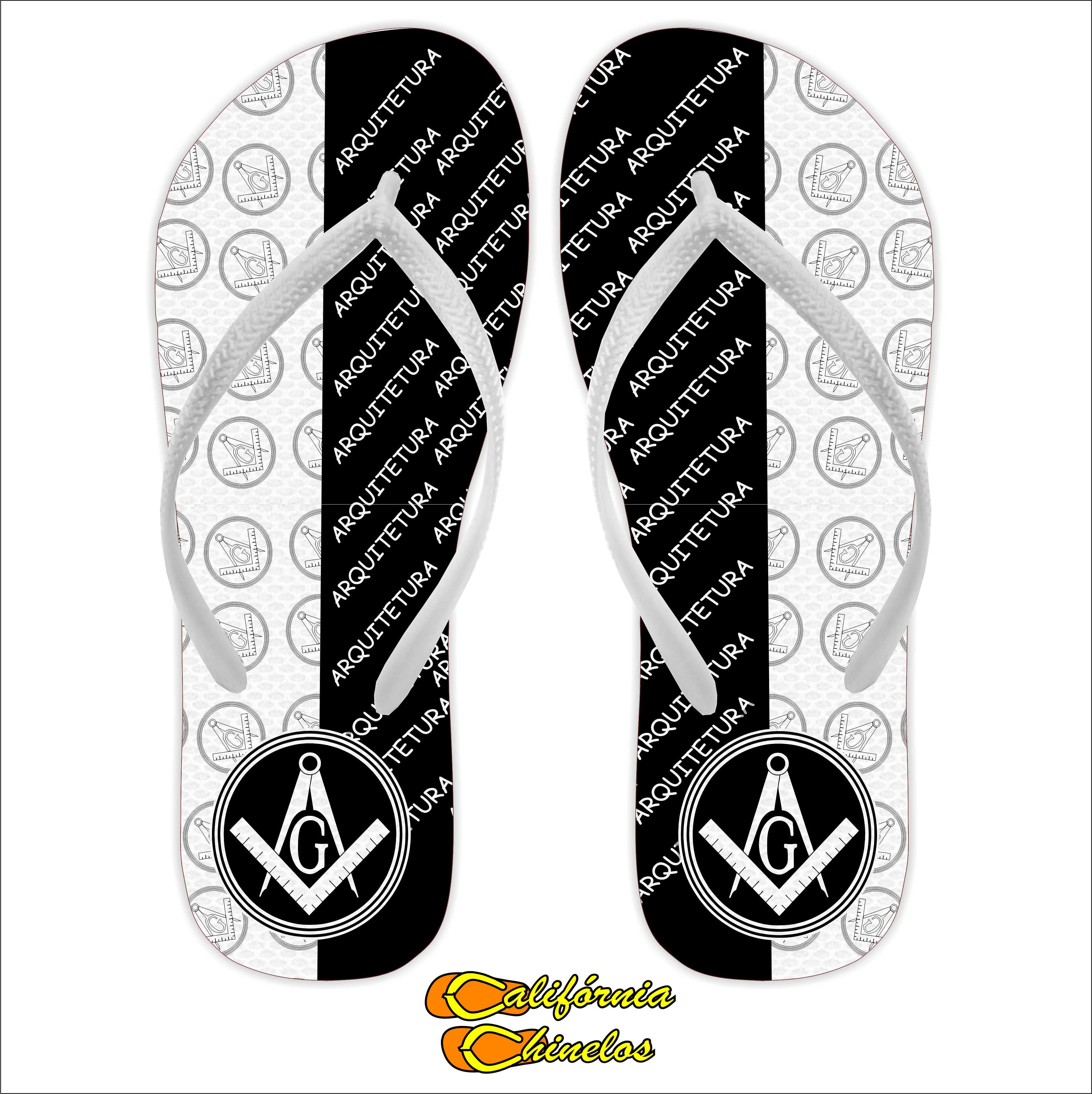 Chinelo Personalizado para Formatura de Arquitetura e Urbanismo