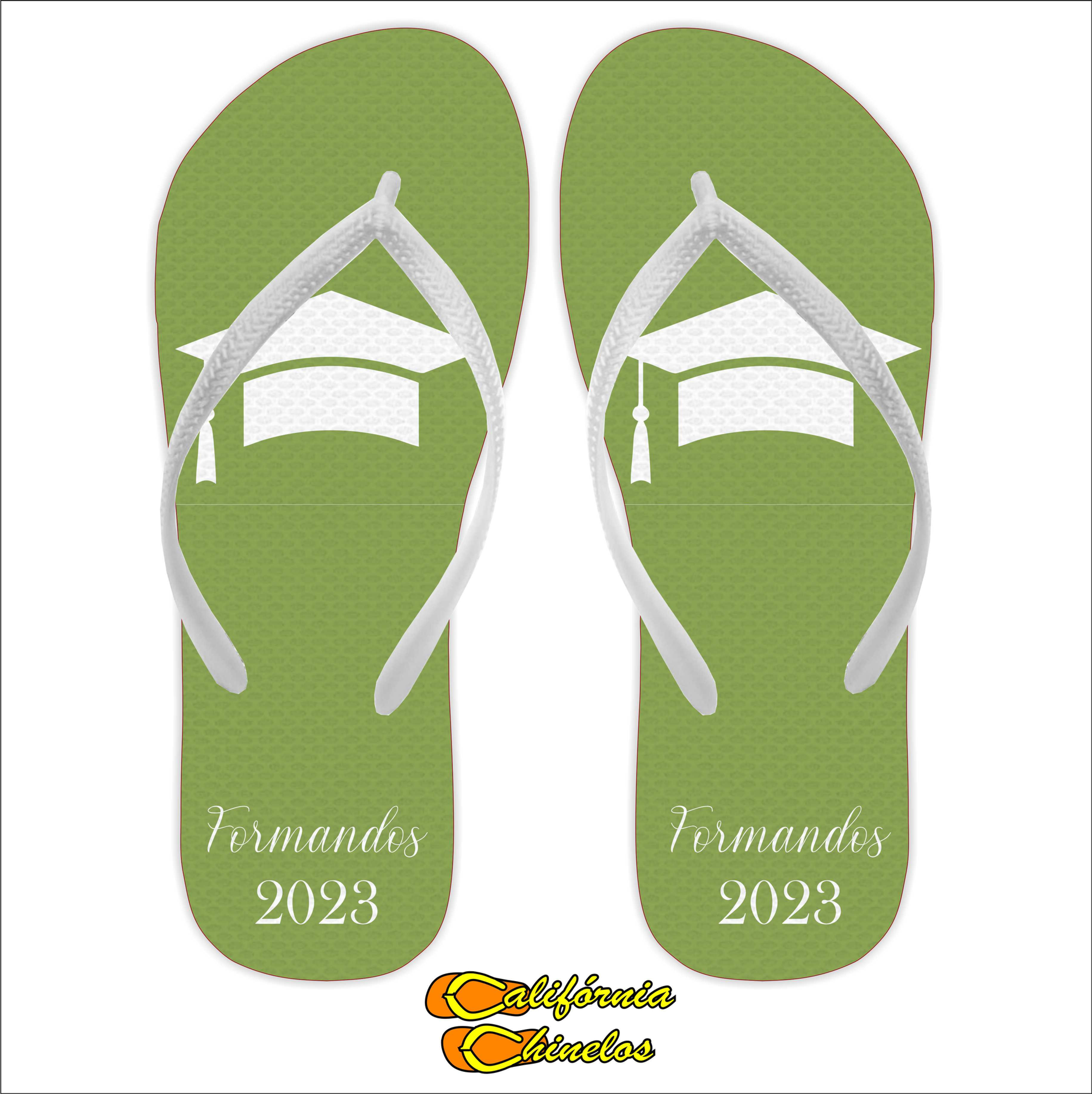 Chinelo para Formatura Verde