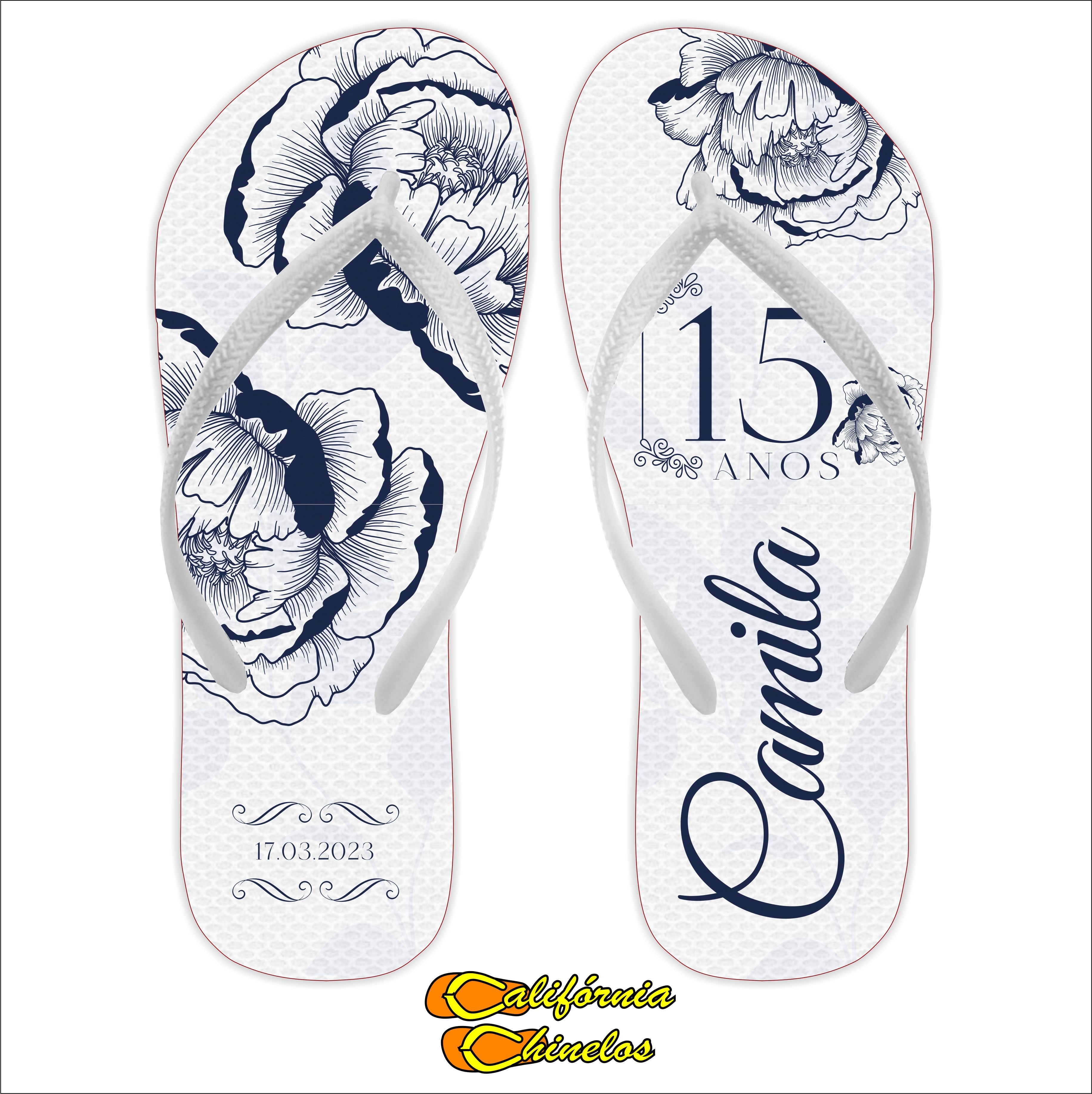 Chinelo Personalizado para Debutante