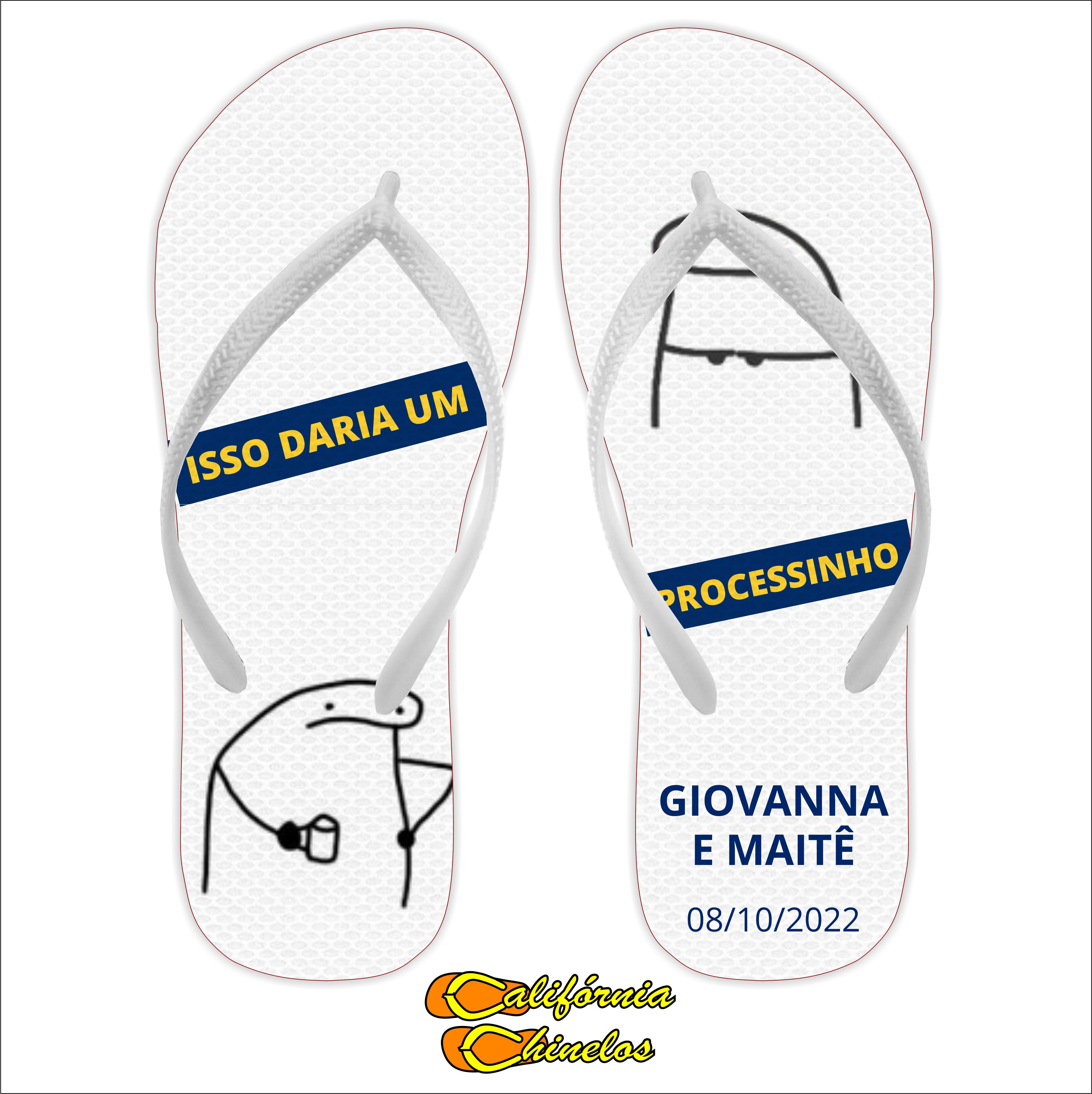 Chinelo Personalizado para Formatura de Direito