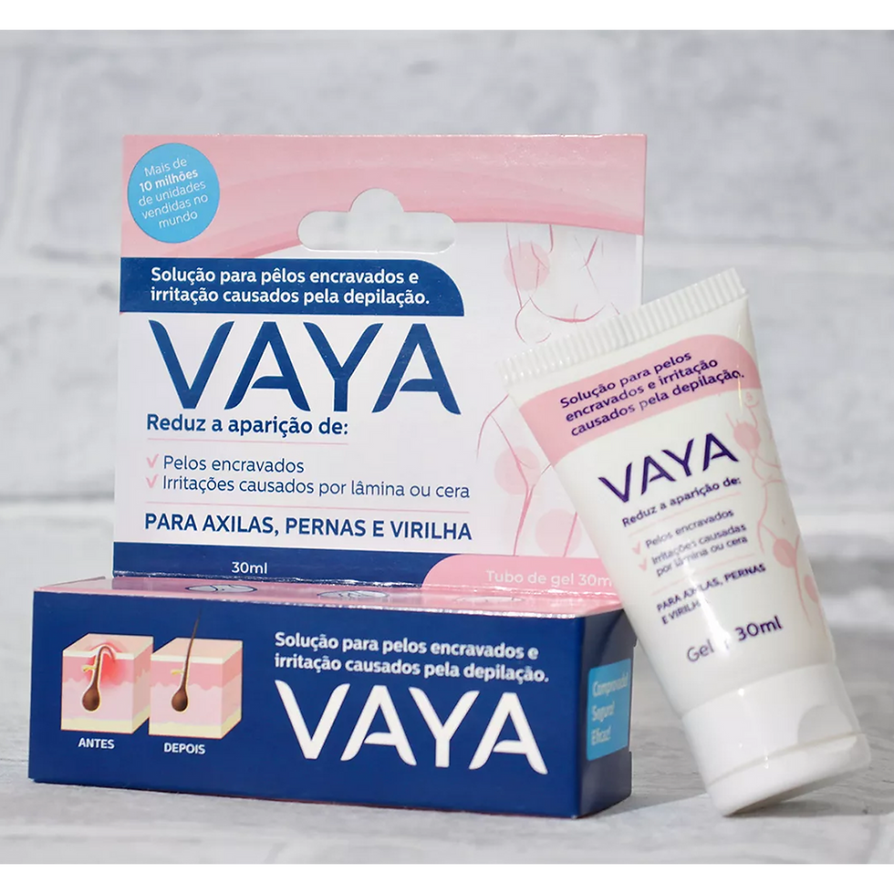 embalagem gel pelo encravado Vaya Brasil
