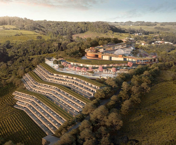 um empreendimento grande nas montanhas